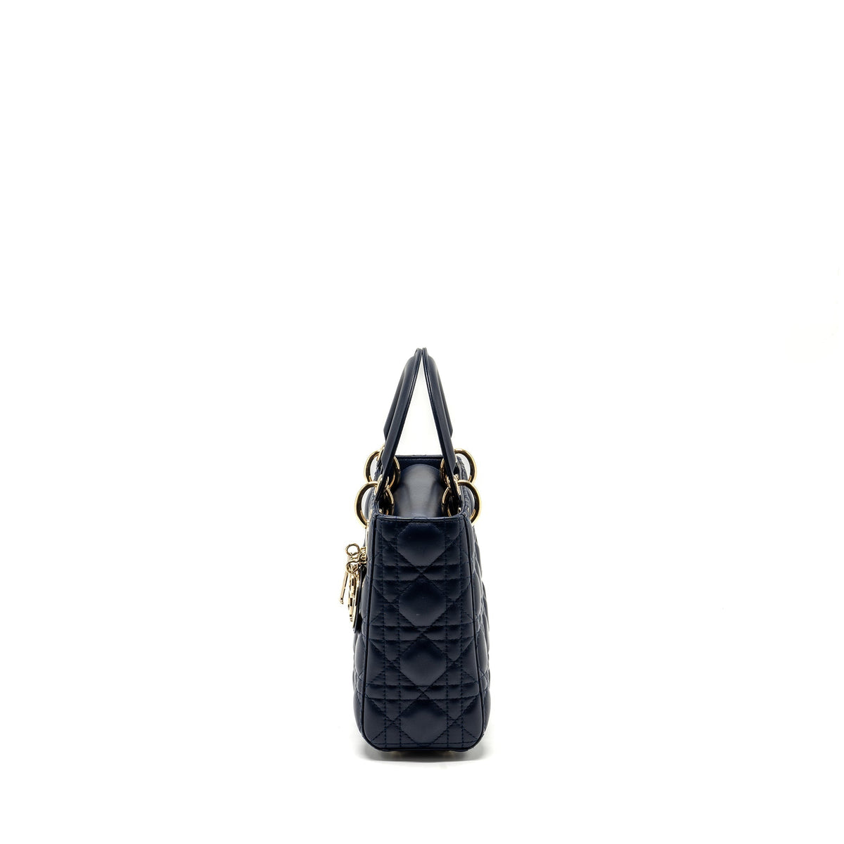 DIOR SMALL MY ABC LADY DIOR LAMBSKIN NAVY LGHW