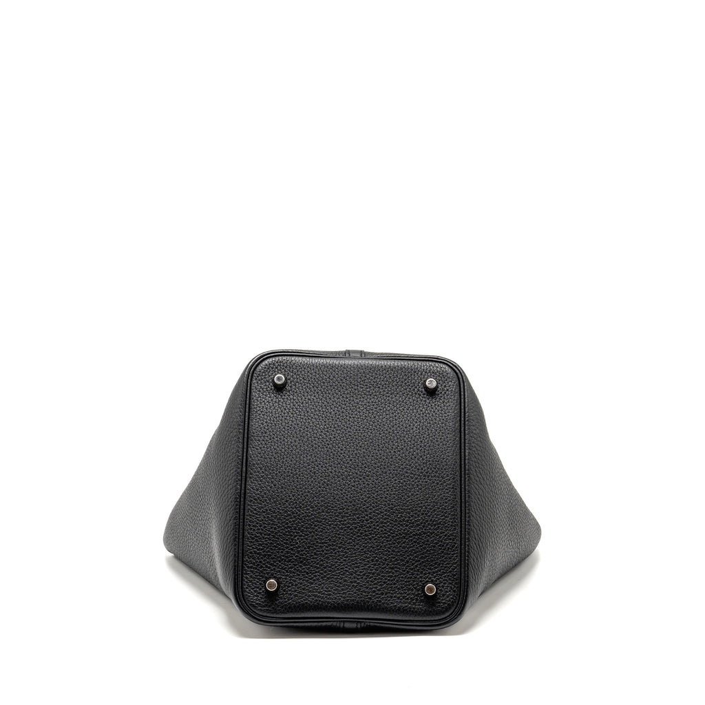 HERMES Picotin22 Lock Bag Clemence Black SHW