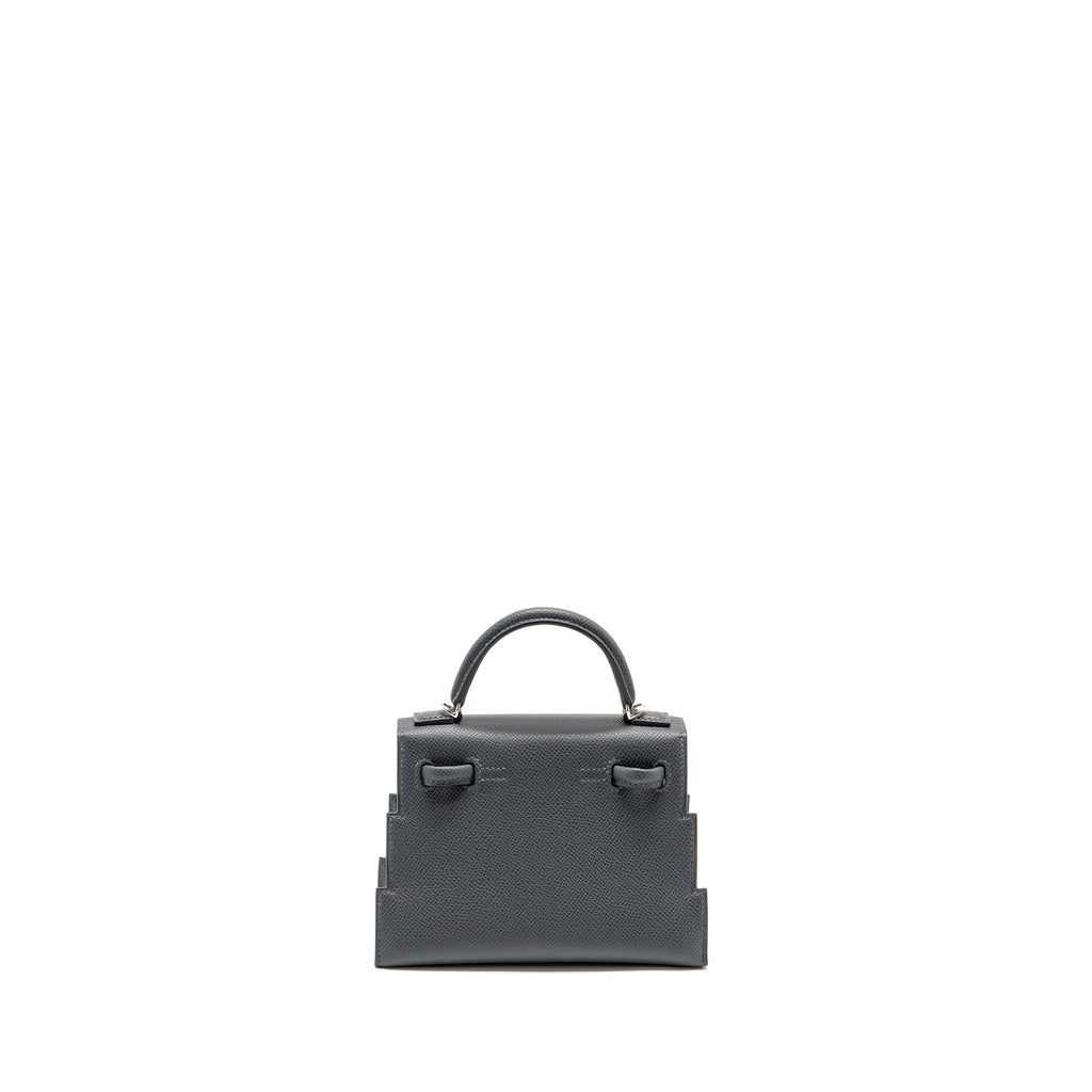 HERMES KELLY DOLE PICTO EPSOM GRIS MISTY/BLACK/VERT FIZZ/ALEZAN SHW