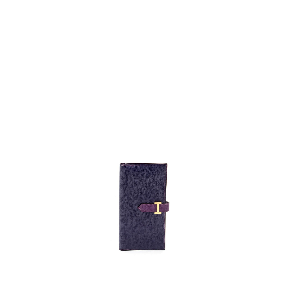 Hermes Bearn Long Wallet Special Order Epsom Purple GHW