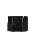 CHANEL GRAND SHOPPING TOTE BAG CAVIAR BLACK GHW