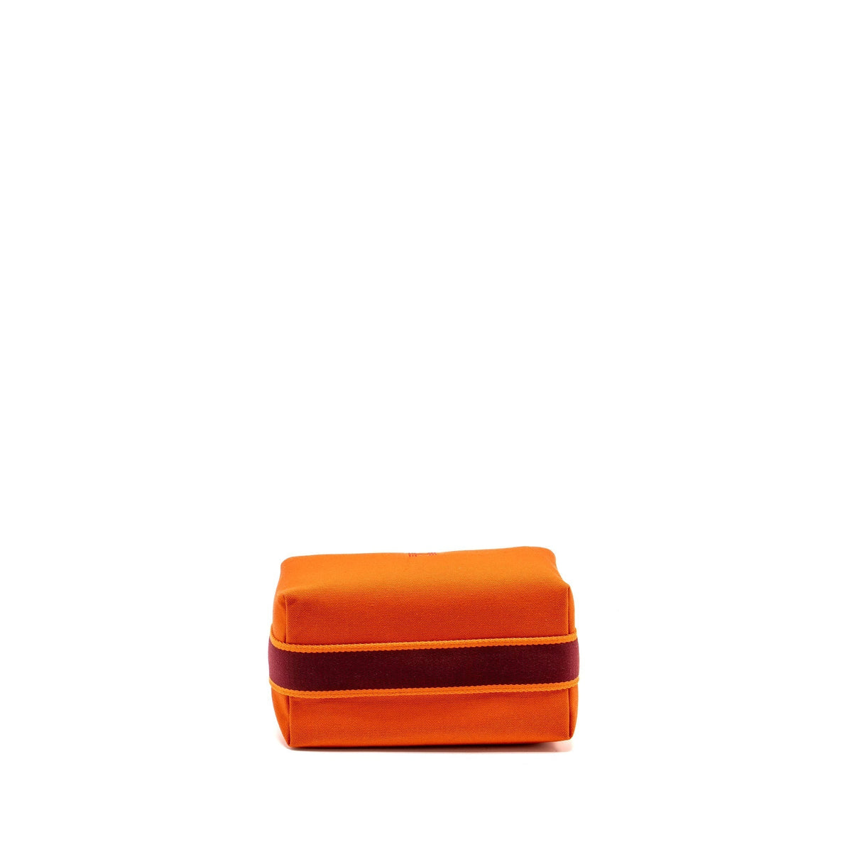 HERMES TROUSSE DE TOILETTE BRIDE A BRAC PM ORANGE SHW