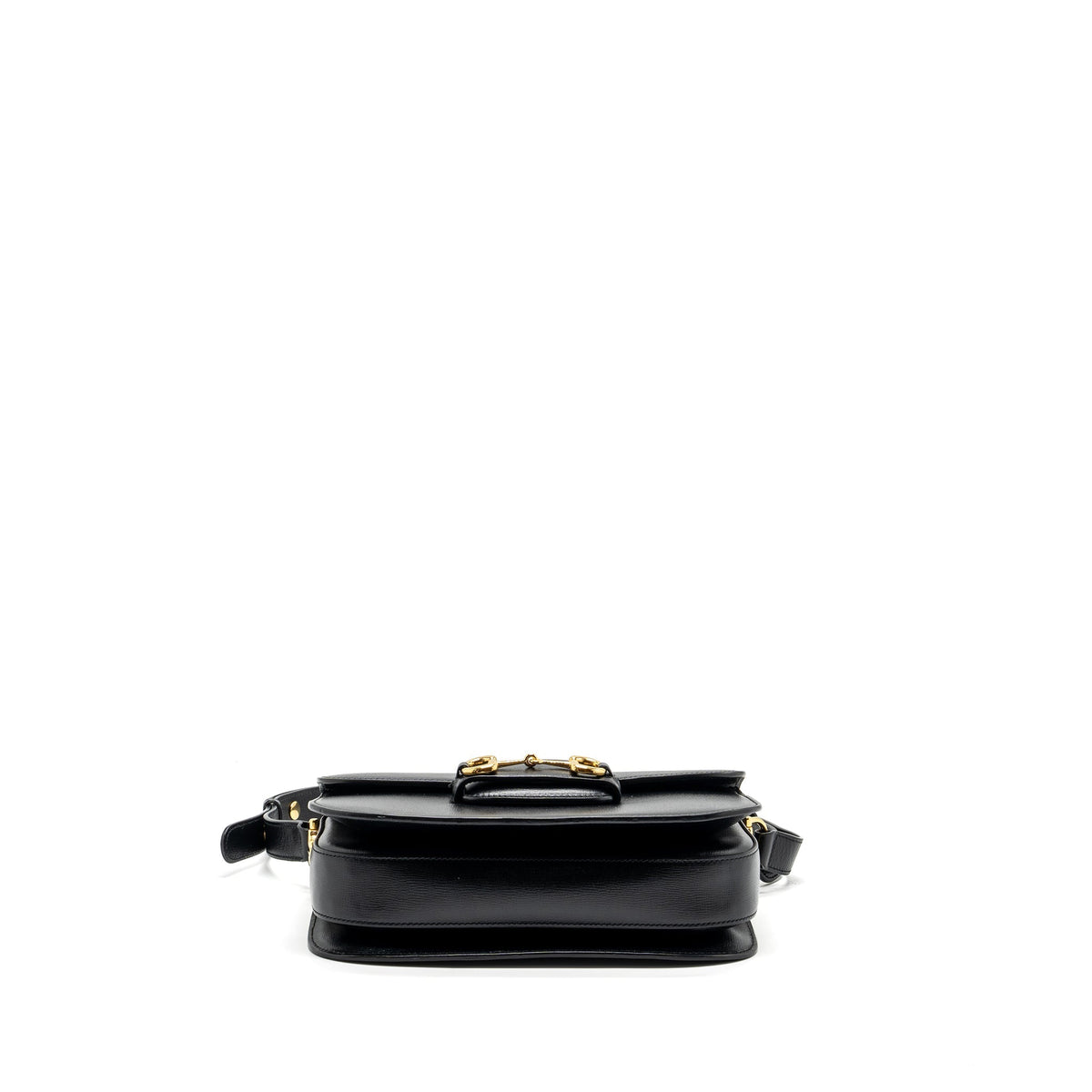 GUCCI HORSEBIT 1955 SHOULDER BAG LEATHER BLACK GHW