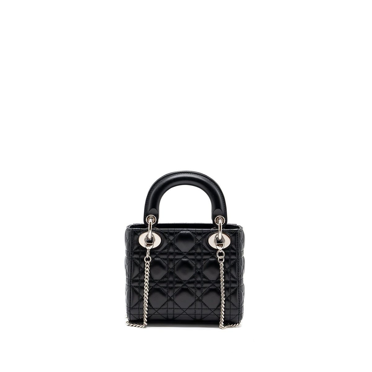 DIOR MINI LADY DIOR LAMBSKIN BLACK SHW