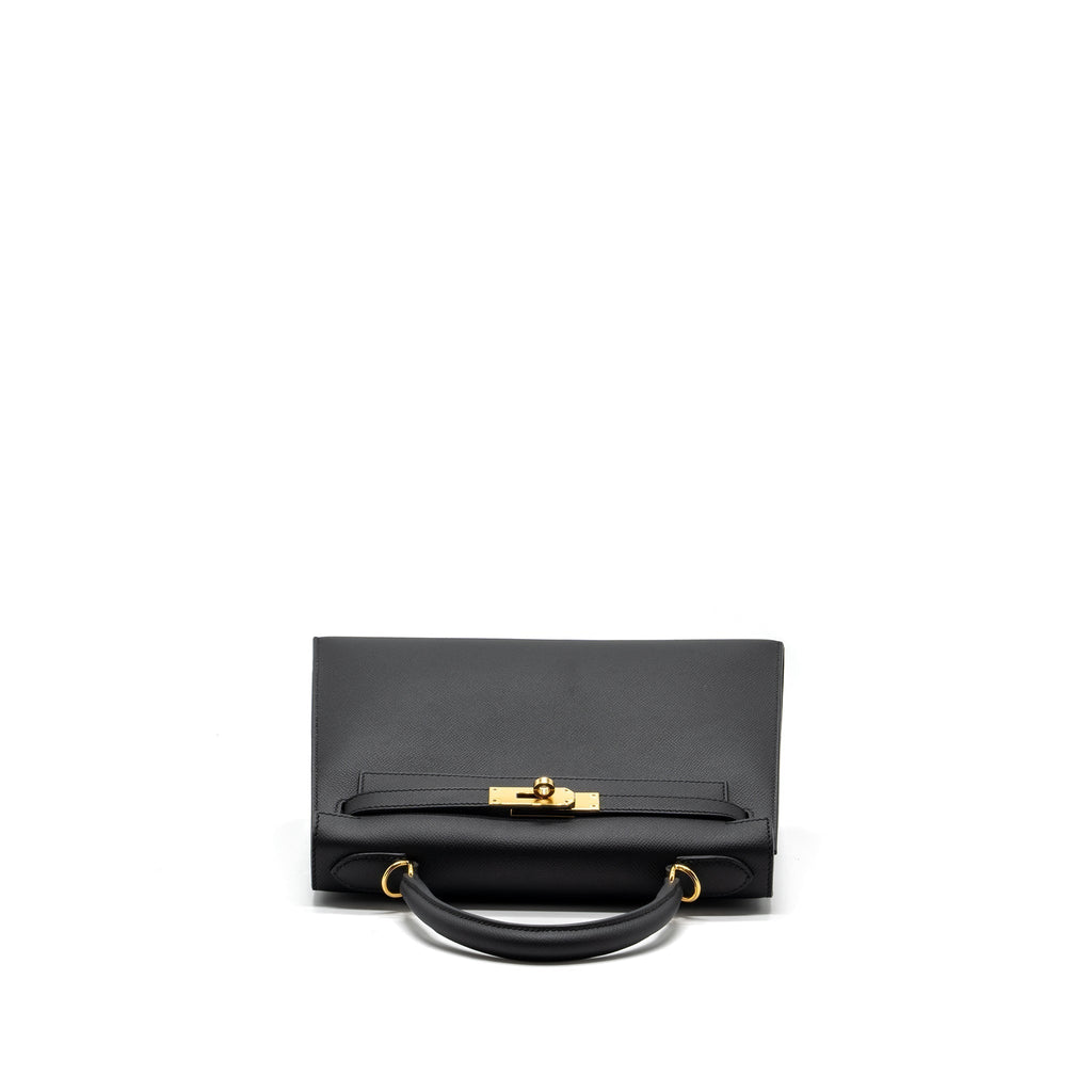 HERMES KELLY 28 EPSOM BLACK GHW