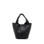 Hermes picotin 22 lock bag clemence Black SHW