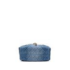 CHANEL MINI 25 BAG DENIM BLUE GHW (MICROCHIP)