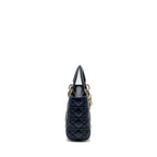 DIOR SMALL MY ABC LADY DIOR LAMBSKIN NAVY LGHW
