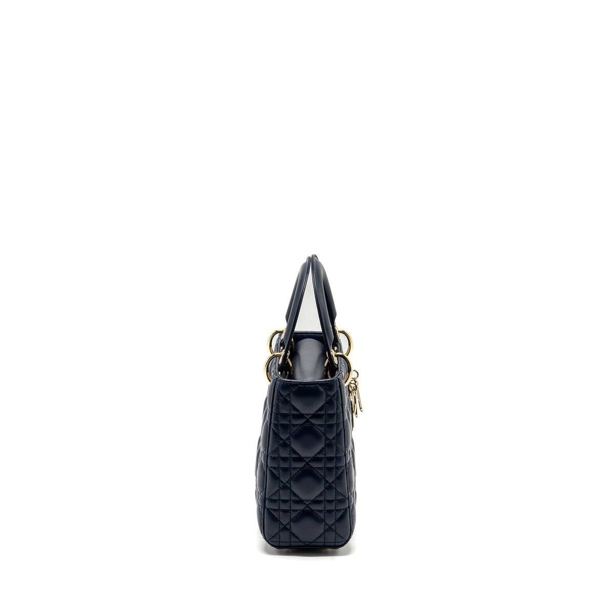 DIOR SMALL MY ABC LADY DIOR LAMBSKIN NAVY LGHW