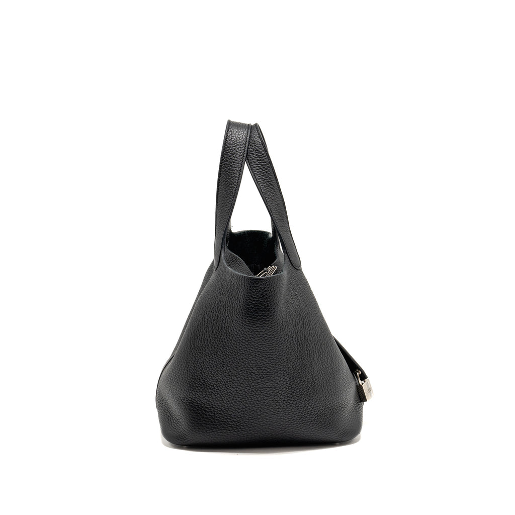 HERMES PICOTIN22 LOCK BAG CLEMENCE BLACK SHW