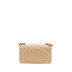 CHANEL MEDIUM CLASSIC DOUBLE FLAP BAG CAVIAR BEIGE LGHW