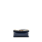 CHANEL SMALL CHEVRON BOY BAG CALFSKIN WHITE/NAVY GHW