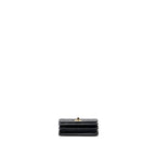 CHANEL MINI TRENDY CC WALLET ON CHAIN LAMBSKIN BLACK LGHW