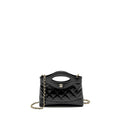 CHANEL MINI 31 CLUTCH WITH CHAIN SHINY LAMBSKIN BLACK LGHW (MICROCHIP)