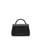 CHANEL MEDIUM COCO HANDLE LIMITED EDITION CAVIAR BLACK GHW (MICROCHIP)