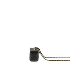 CHANEL MINI VANITY WITH CHAIN CAVIAR BLACK LGHW (MICROCHIP)