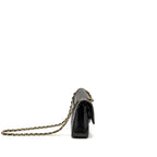 CHANEL MEDIUM CLASSIC DOUBLE FLAP BAG LAMBSKIN BLACK GHW (MICROCHIP)