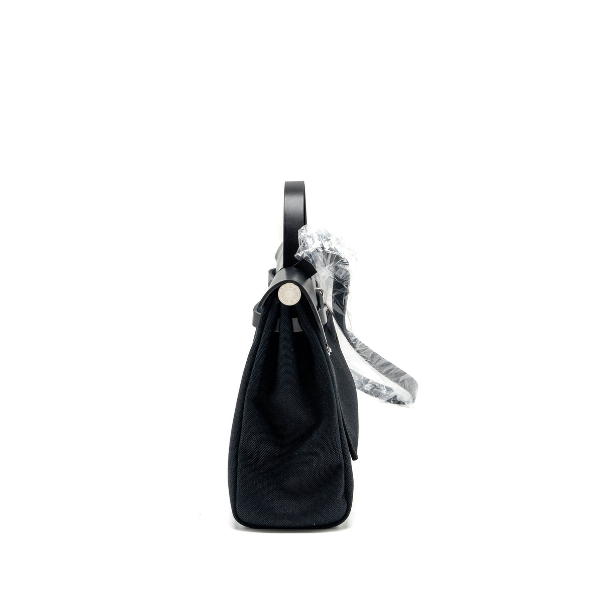 HERMES HERBAG 31 ZIP BAG CANVAS/HUNTER BLACK SHW