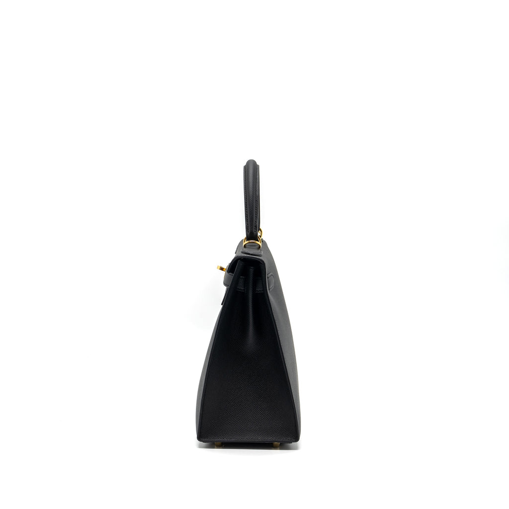 HERMES KELLY 28 EPSOM BLACK GHW
