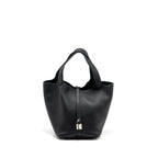 Hermes picotin 22 lock bag clemence Black SHW
