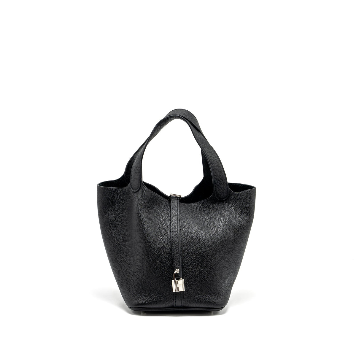 Hermes picotin 22 lock bag clemence Black SHW