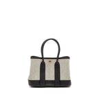 HERMES GARDEN PARTY 23 CANVAS/NEGONDA ECRU-BLACK/BLACK SHW