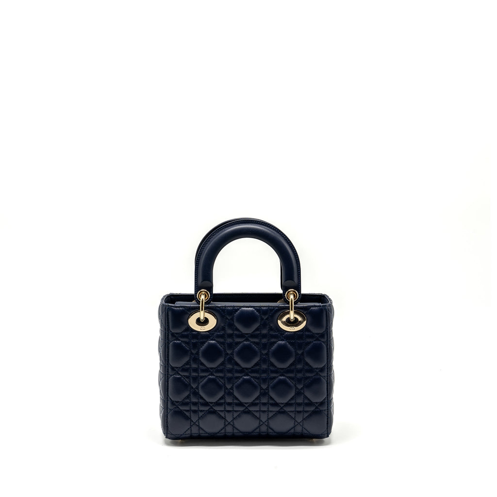 DIOR SMALL MY ABC LADY DIOR LAMBSKIN NAVY LGHW