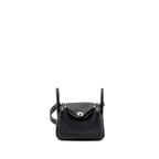 HERMES MINI LINDY CLEMENCE BLACK SHW