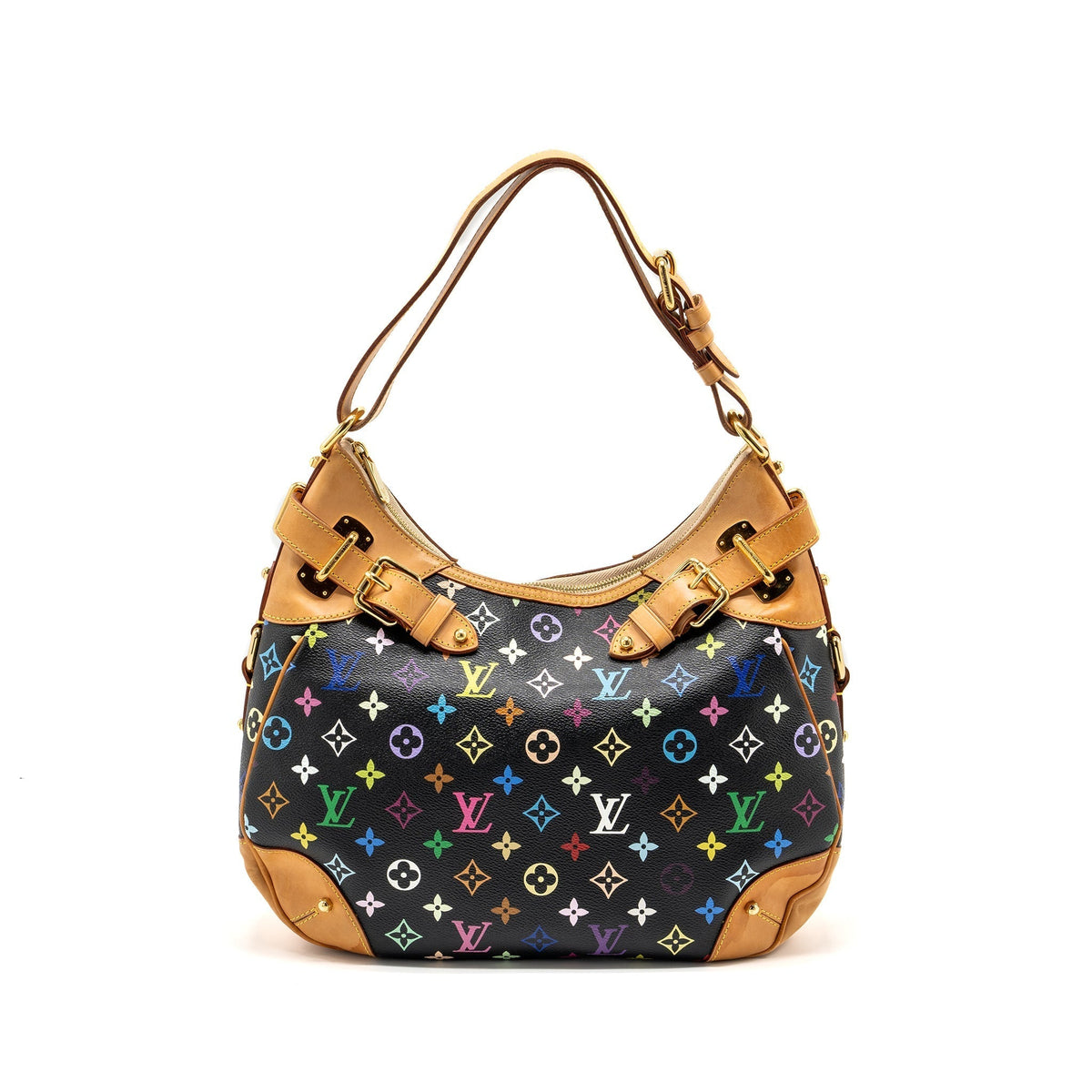 LOUIS VUITTON GRETA BAG MONOGRAM MULTICOLOR BLACK GHW