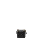 CHANEL MINI VANITY WITH CHAIN CAVIAR BLACK LGHW (MICROCHIP)