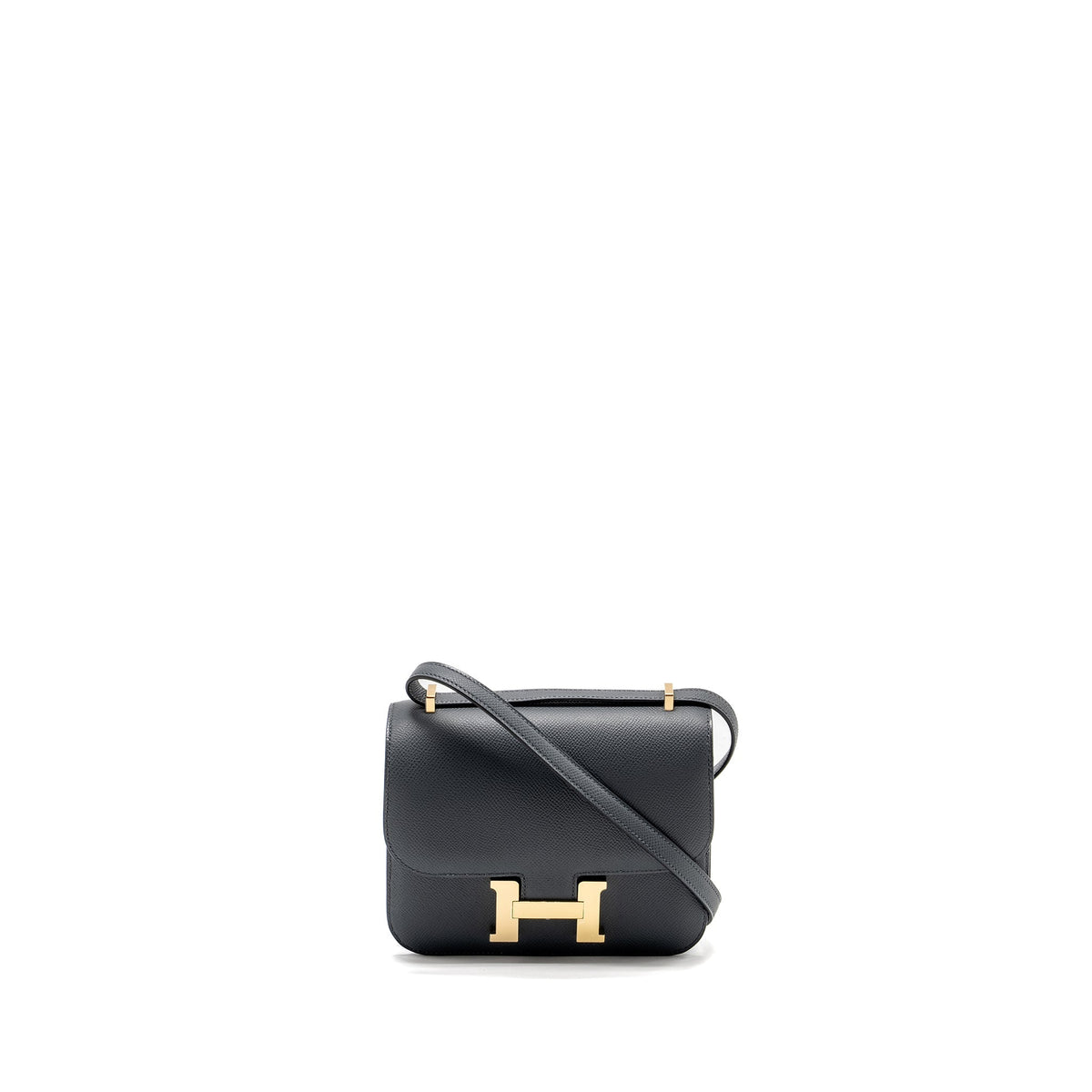 Hermes Mini Constance Epsom Gris Misty GHW