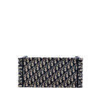 DIOR MEDIUM BOOK TOTE BLUE DIOR OBLIQUE EMBROIDERY