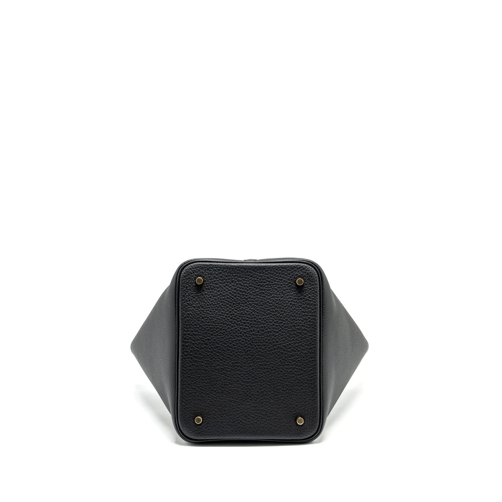 Hermes Picotin 22 Lock Bag Clemence Black GHW