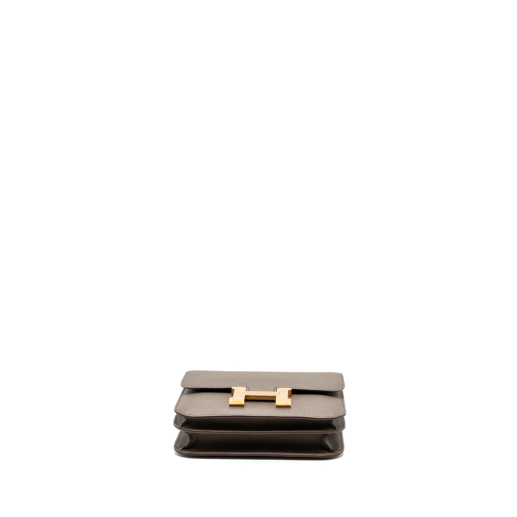 Hermes mini constance epsom gris etain RGHW