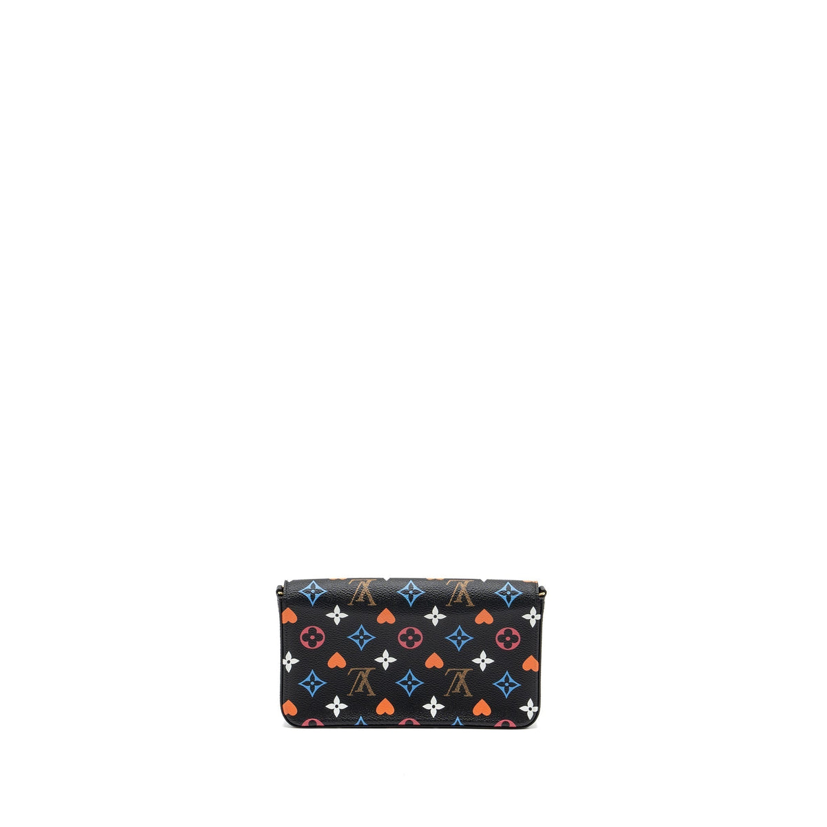 LOUIS VUITTON FELICIE POCHETTE GAME ON LIMITED EDITION MONOGRAM CANVAS GHW