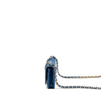 CHANEL 19 WALLET ON CHAIN DENIM BLUE MULTICOLOR HARDWARE (MICROCHIP)