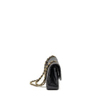 CHANEL MEDIUM CLASSIC DOUBLE  FLAP BAG CAVIAR  BLACK GHW
