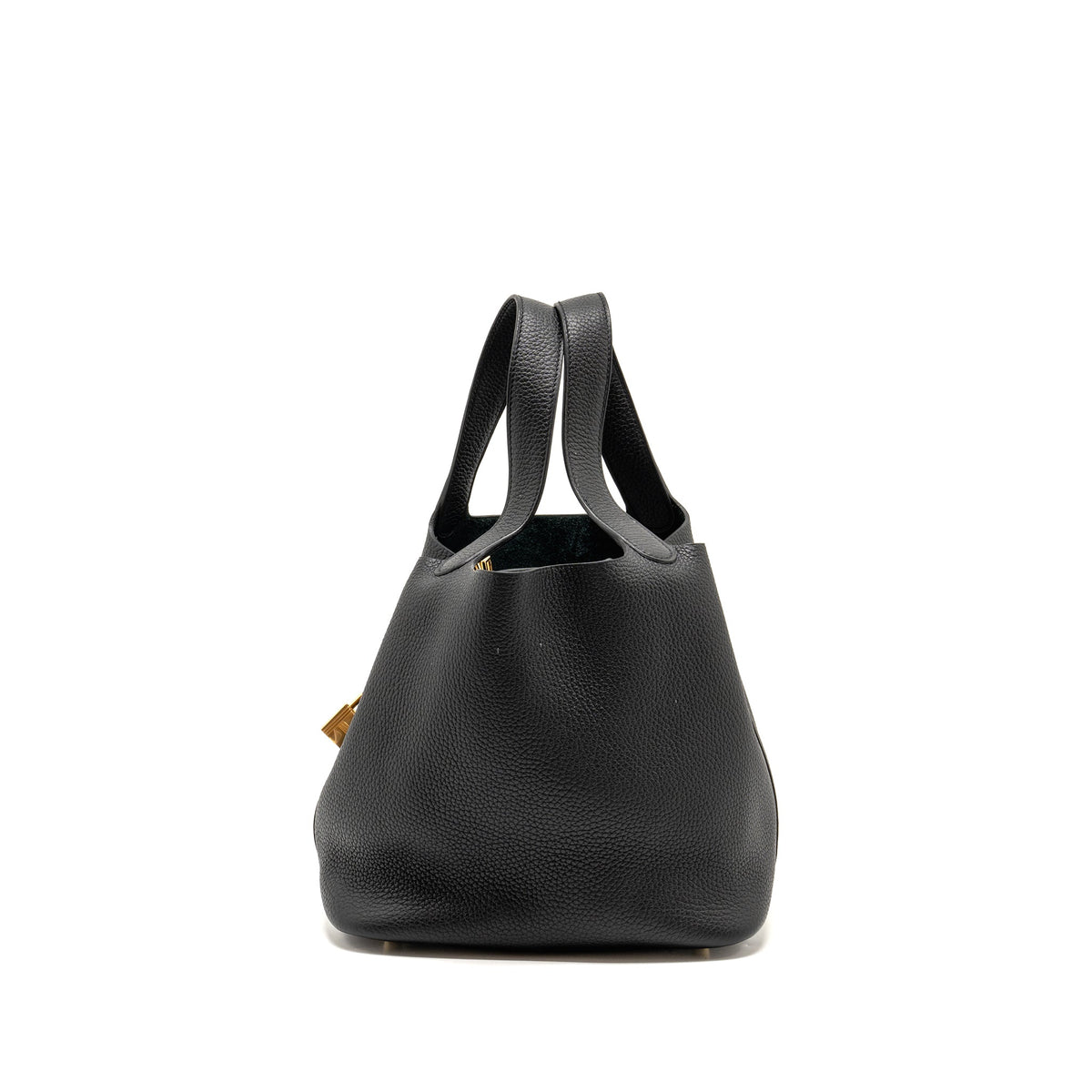 Hermes Picotin 22 Lock Bag Clemence Black GHW