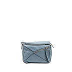 LOEWE SMALL PUZZLE BAG CALFSKIN LIGHT BLUE SHW