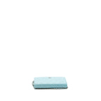 CHANEL CLASSIC WALLET ON CHAIN LAMBSKIN LIGHT BLUE SHW