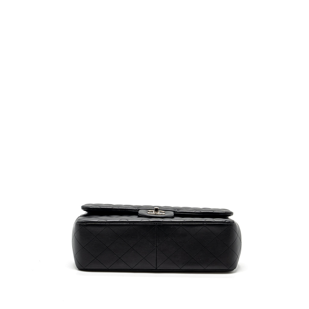 CHANEL JUMBO CLASSIC DOUBLE FLAP LAMBSKIN BLACK SHW