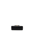 CHANEL 23K MINI SHOPPING BAG CALFSKIN BLACK GHW (MICROCHIP)