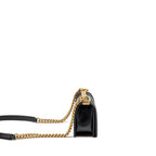 CHANEL SMALL BOY BAG CAVIAR BLACK GHW (MICROCHIP)