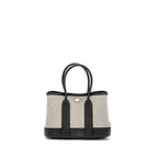 HERMES GARDEN PARTY 23 CANVAS/NEGONDA ECRU-BLACK/BLACK SHW