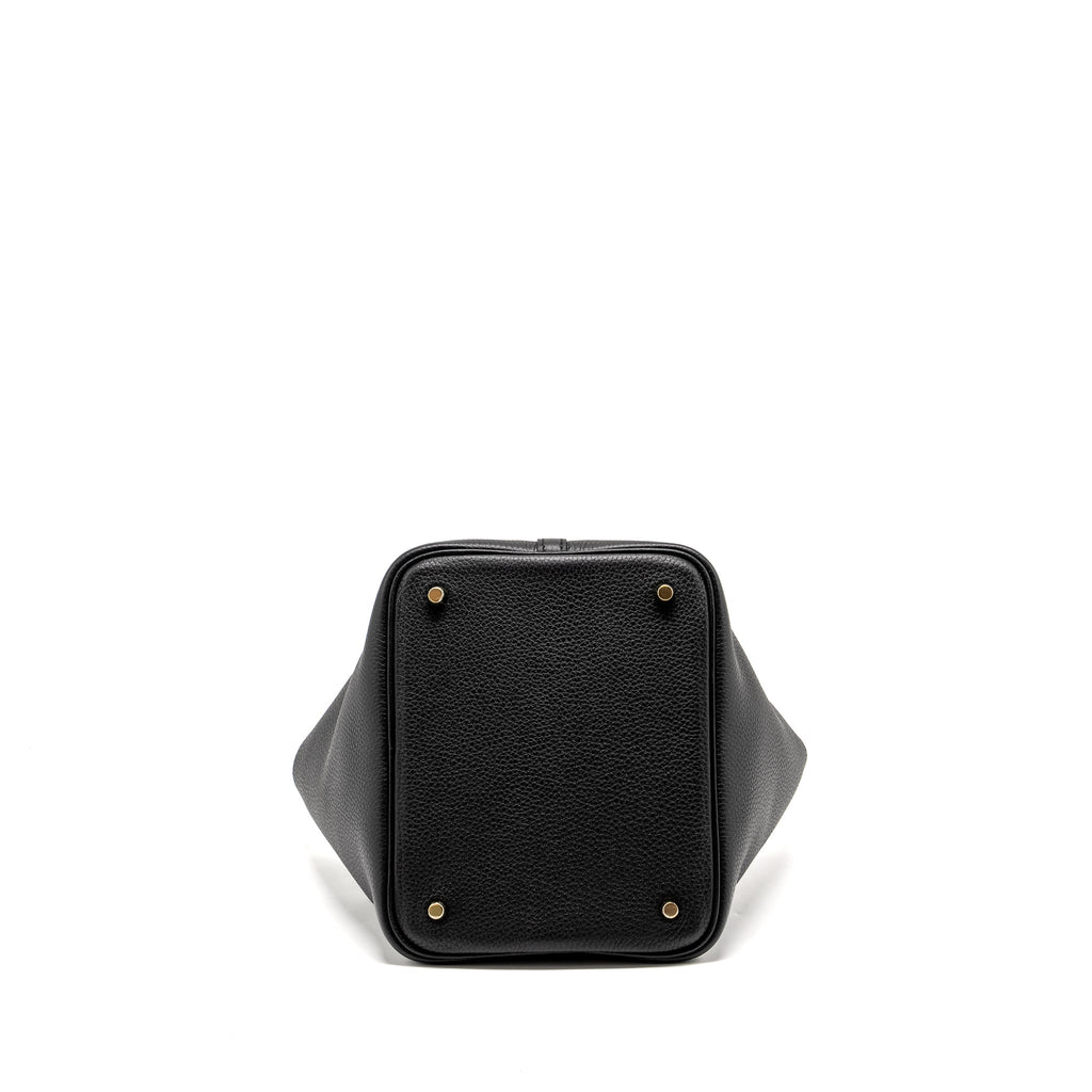 Hermes Picotin 22 Lock Bag Clemence Black GHW