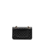 CHANEL MEDIUM CLASSIC DOUBLE FLAP BAG CAVIAR BLACK GHW (MICROCHIP)