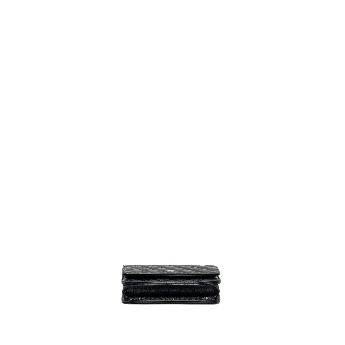 CHANEL CLASSIC WALLET ON CHAIN CAVIAR BLACK GHW (MICROCHIP)
