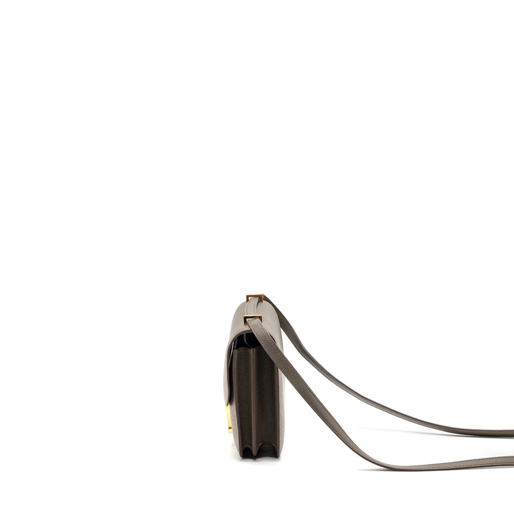 Hermes mini constance epsom gris etain RGHW