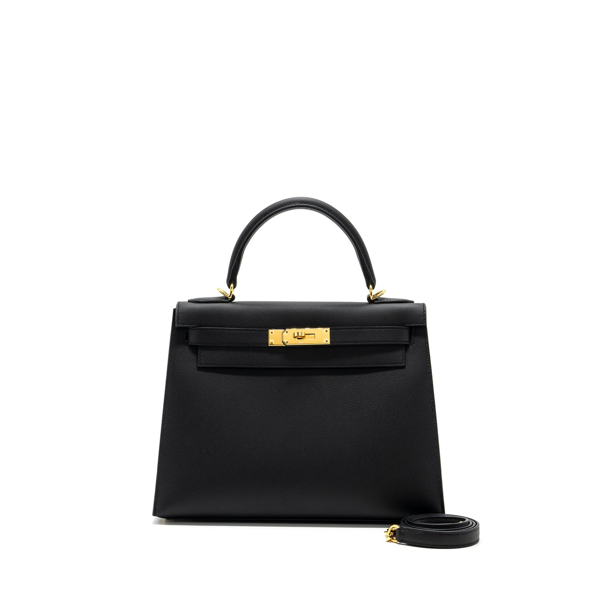 HERMES KELLY 28 EPSOM BLACK GHW