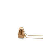 CHANEL 23K PEARL CRUSH MINI SQUARE FLAP BAG LAMBSKIN BEIGE GHW (MICROCHIP)